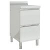 vidaXL Armoire de cuisine commerciale avec 2 tiroirs 50 x 60 x 96 cm