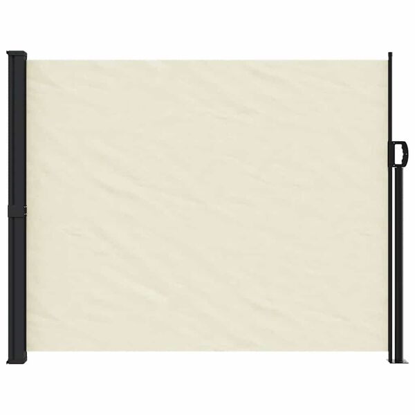 vidaXL Auvent latéral rétractable crème 160x600 cm
