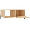 vidaXL Table basse ch&ecirc;ne sonoma 90x50x40 cm bois d'ing&eacute;nierie