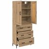 vidaXL Haut Armoire 2 pcs Ch&ecirc;ne artisanal Bois d'ing&eacute;nierie