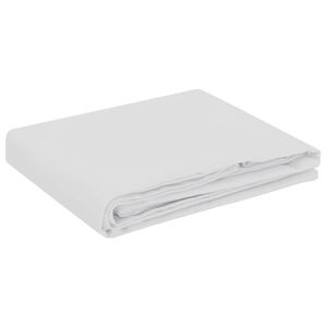 vidaXL Tissu de Table Rectangulaire Blanc 110 x 180 cm Polyester