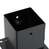 vidaXL Bases de poteau carr&eacute;es 4 pcs anthracite 101x101 mm