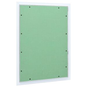 vidaXL Panneau d'Acc&egrave;s Vert et Argent 55 x 75 cm Aluminium et Pl&acirc;tre