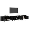 vidaXL Ensemble de meuble TV mural 3 pcs Ch&ecirc;ne noir 100 x 34,5 x 40 cm