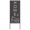 vidaXL &Eacute;cran de confidentialit&eacute; de jardin Fretwork Noir 50 x 140 cm