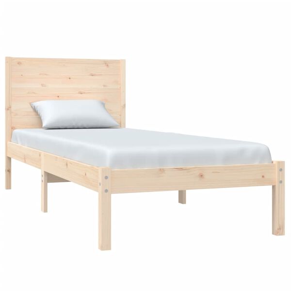 vidaXL Cadre de lit sans matelas 90x190 cm bois massif