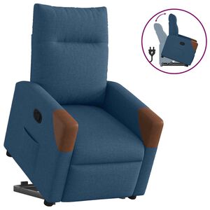 vidaXL Fauteuil inclinable Bleu Tissu