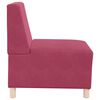 vidaXL Unit&eacute; de Sofa Modulaire Sans Accoudoirs 2 pcs Bordeaux