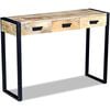 vidaXL Table console avec 3 tiroirs bois de manguier 110x35x78 cm