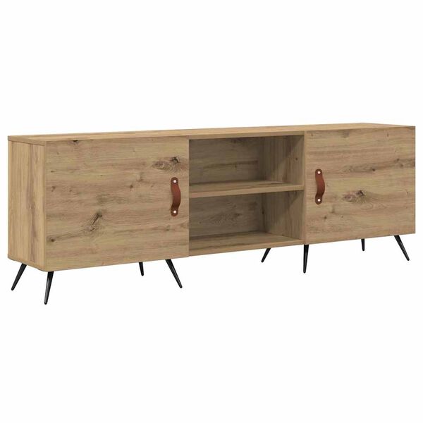 vidaXL Meuble TV ch&ecirc;ne artisanal 150 x 30 x 50 cm Bois d'ing&eacute;nierie
