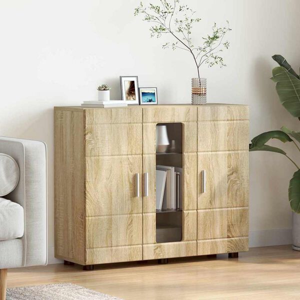 vidaXL Cabinet en Bois avec stockage Ch&ecirc;ne Sonoma 88,5 x 30,5 x 73 cm
