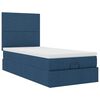 vidaXL Lit ottoman avec matelas bleu 100x200 cm tissu