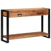 vidaXL Table console Marron 120 x 33 x 75 cm Bois d'acacia massif