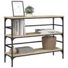 vidaXL Table console ch&ecirc;ne sonoma 100x32x75 cm bois d'ing&eacute;nierie