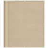 vidaXL &Eacute;cran de balcon beige 120x1000 cm 100% polyester oxford