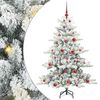 vidaXL Sapin de No&euml;l Artificiel &agrave; Branches Articul&eacute;es Blanc 150 cm PVC