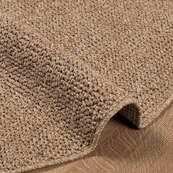 vidaXL Tapis de surface Rond HUARTE Naturel &Oslash; 120 CM Polyester