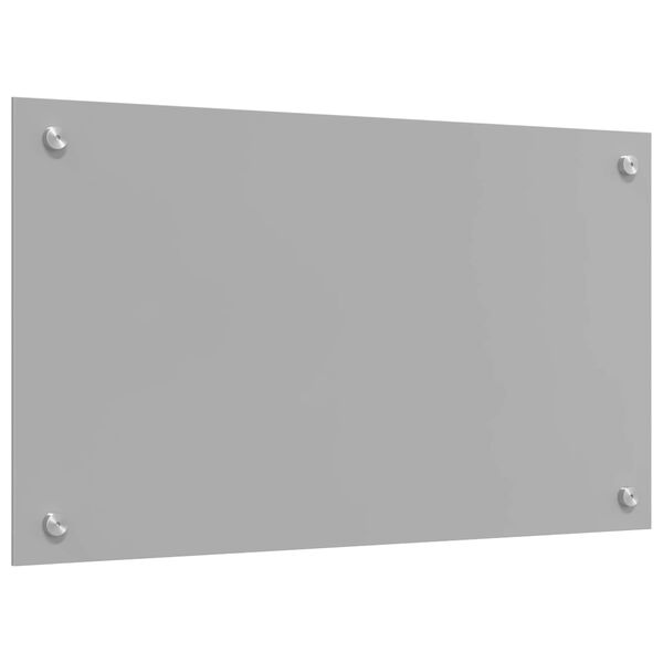 vidaXL Protection de cuisine Gris clair 70 x 40 x 0,6 cm verre trempé