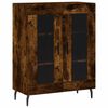 vidaXL Buffet haut Ch&ecirc;ne fum&eacute; 69,5x34x180 cm Bois d'ing&eacute;nierie