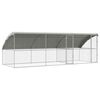 vidaXL Kennel pour Chiens 3 pcs Argent&eacute; 6 x 2 x 2 m Acier galvanis&eacute;