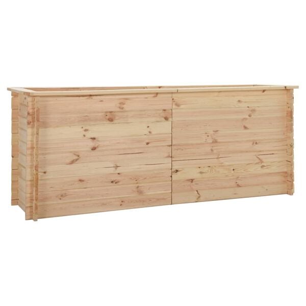 vidaXL Lit sur&eacute;lev&eacute; de jardin 200x50x80 cm Bois de pin 19 mm
