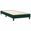 vidaXL Sommier &agrave; lattes de lit et matelas et LED vert fonc&eacute; 100x220cm velours