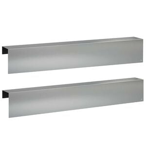 vidaXL Profil&eacute; de recouvrement de jardin 2 pc 100 x 10 x 15 cm
