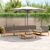 vidaXL Salon palette de jardin avec coussins 5pcs bois d'acacia massif