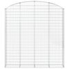 vidaXL Panier de gabions arqu&eacute; 200x30x200/220 cm Fer galvanis&eacute;