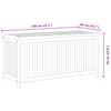 vidaXL Bo&icirc;te de rangement de jardin 120x50x58 cm bois de teck solide