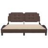 vidaXL Cadre de lit sans matelas Zadar marron 160x200 cm similicuir