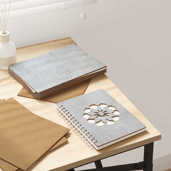 vidaXL Panneaux d&eacute;coratifs 12 pcs Gris b&eacute;ton 21 x 30 x 0,27 cm