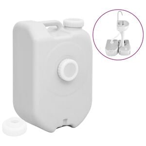 vidaXL R&eacute;servoir d'eau portable 24 L gris