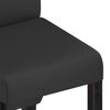 vidaXL Chaises &agrave; manger lot de 2 noir similicuir