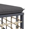 vidaXL Salon de jardin 9 pcs avec coussins anthracite résine tressée