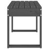 vidaXL Banc de jardin gris 80x38x45 cm bois massif de pin