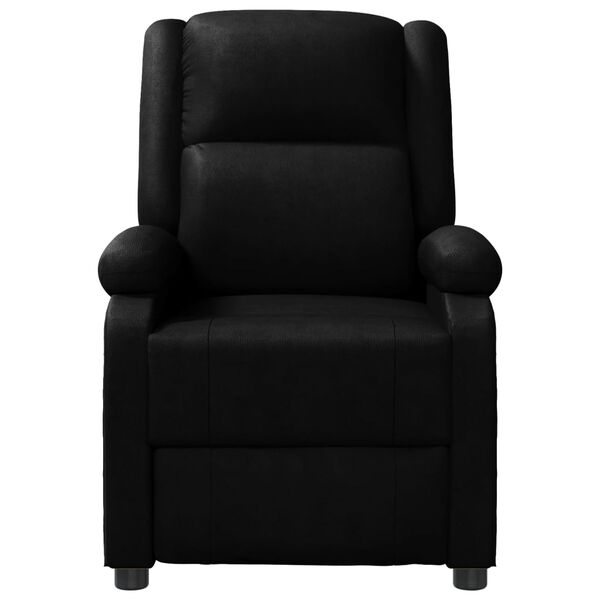 vidaXL Fauteuil de massage Noir Similicuir