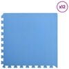 vidaXL Tapis d'exercice puzzle 12 pcs Bleu 4,32 ㎡ Mousse EVA