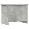 vidaXL Coffre de rangement avec stockage Gris b&eacute;ton 60 x 40 x 50 cm