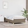 vidaXL Cadre de lit sans matelas taupe 90x200 cm tissu