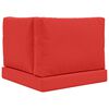 vidaXL Coussin de canap&eacute; d'ext&eacute;rieur 3 pcs Rouge Polyester
