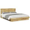 vidaXL Cadre de lit avec t&ecirc;te de lit sans matelas 150 x 200 cm