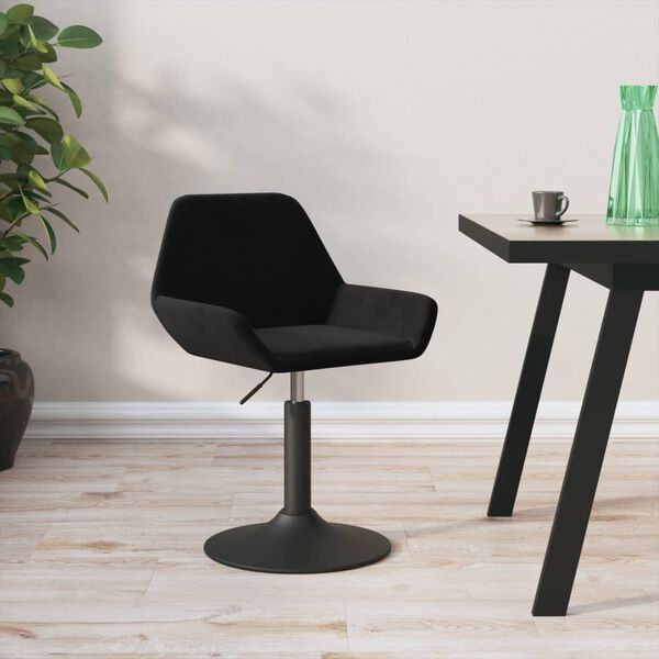 vidaXL Tabouret de bar Noir Velours