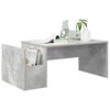 vidaXL Table basse Gris b&eacute;ton 90 x 45 x 35 cm Bois d'ing&eacute;nierie