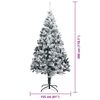 vidaXL Sapin de No&euml;l avec 300 LED avec support Vert 300 cm PVC