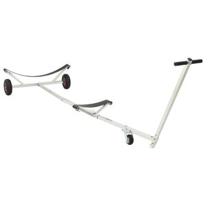 vidaXL Remorque de bateau r&eacute;glable avec pneus pneumatiques 200 kg Load