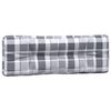 vidaXL Coussins de palette lot de 5 motif &agrave; carreaux gris tissu