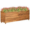 vidaXL Lit sur&eacute;lev&eacute; 150x40x55 cm bois de teck recycl&eacute; et acier