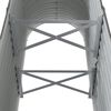 vidaXL Lit surélevé de jardin Acier galvanisé 114x40x68 cm gris