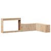 vidaXL Table de chevet avec bureau 232 x 122 x 75 cm Bois de pin massif
